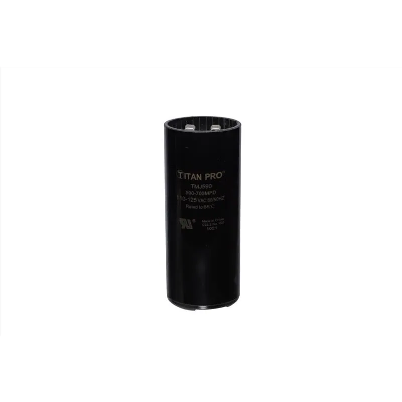 Capacitor De Partida Redonda Titan Pro 590-708uf 125v Mfd Tmj590