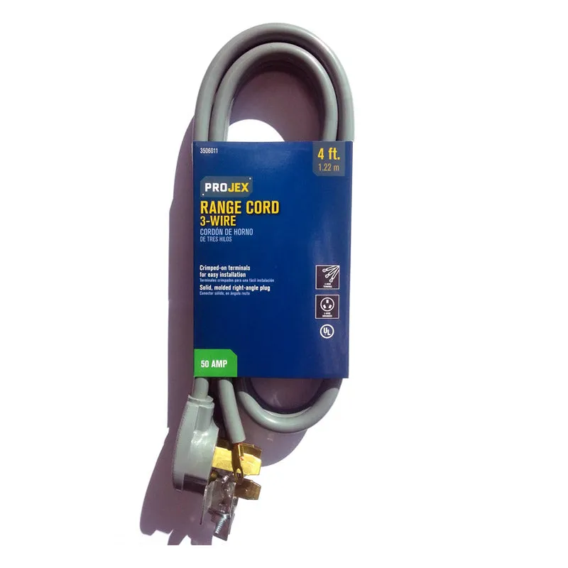 Cabo De Alcance Projex 10/3 Srdt 1,2 Mm L 50a 12500w 3 Tomadas Cinza