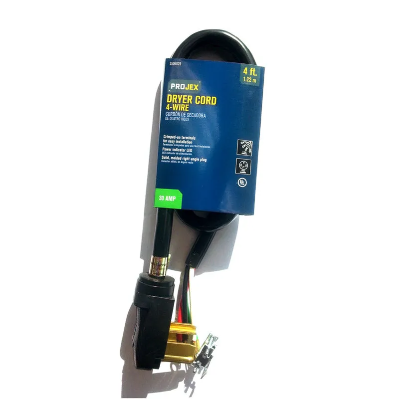 Cabo De Secagem Projex Projex 10/4 Srdt 1,2 Mm 30a 7500w Preto