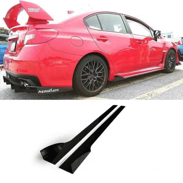 2015-2021 Subaru WRX/STI V2 Side Skirt Extensions Black