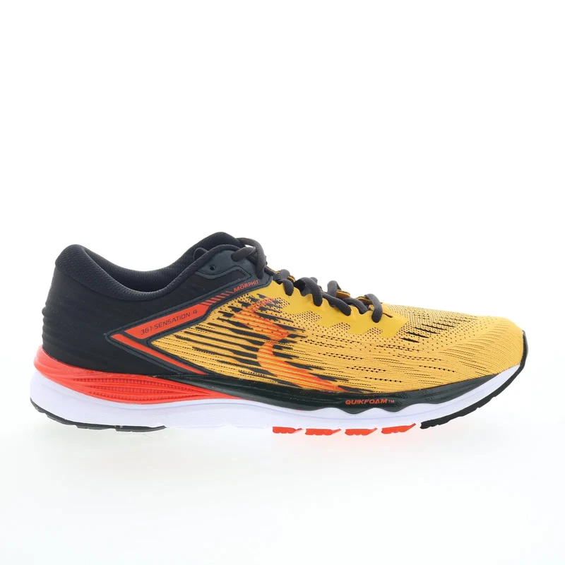 361 Degrees Sensation 4 Y906-2309 Mens Yellow Athletic Running Shoes 13
