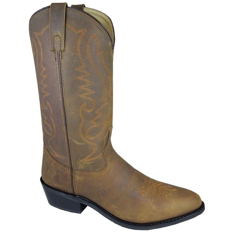 Smoky Mountain Mens Denver Boot Oiled Distress Brown / 8D