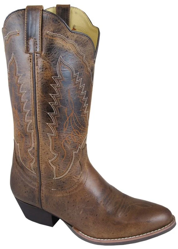 Smoky Mtn Ladies Amelia Rnd Toe Brown Boots Brown / 6.5W