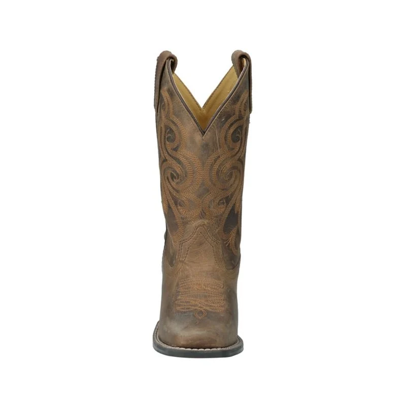 Smoky Mountain Ladies Lariat Boots Distress Oil Brown / 5.5