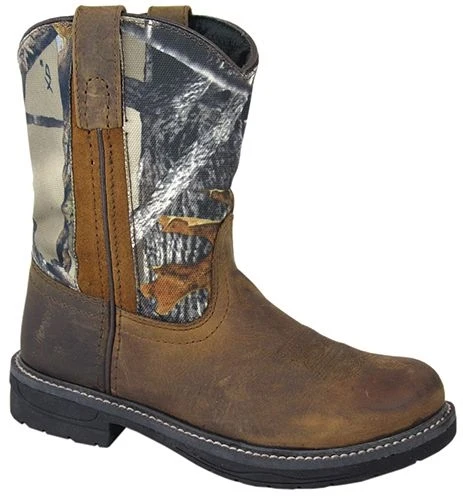 Smoky Mountain Youth True Timber Camo Boots Brown Oil Distress Camo / 6.5