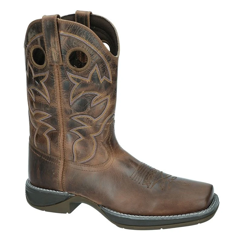Smoky Mountain Mens Benton Boots Brown Waxed Distress / 14D