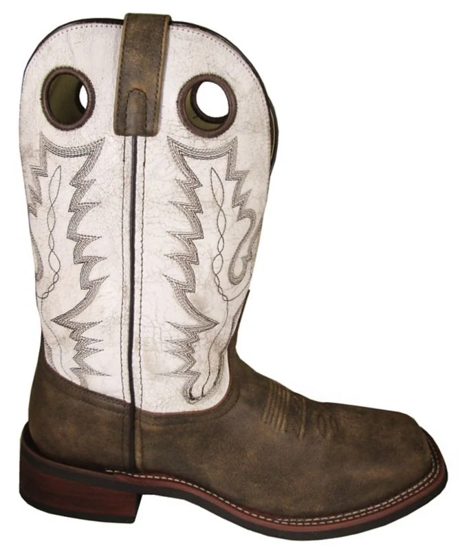 Smoky Mountain Mens Drifter Brown Boots Brown Distress/Antique White / 13D