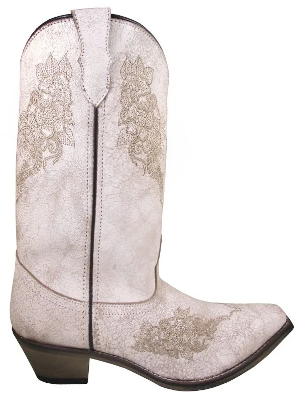 Smoky Mountain Ladies Ashley White Boots Antique White / 7M