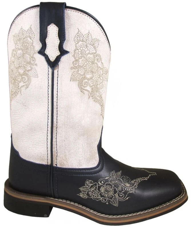 Smoky Mountain Ladies Meadow Boots Black/Antique White / 6
