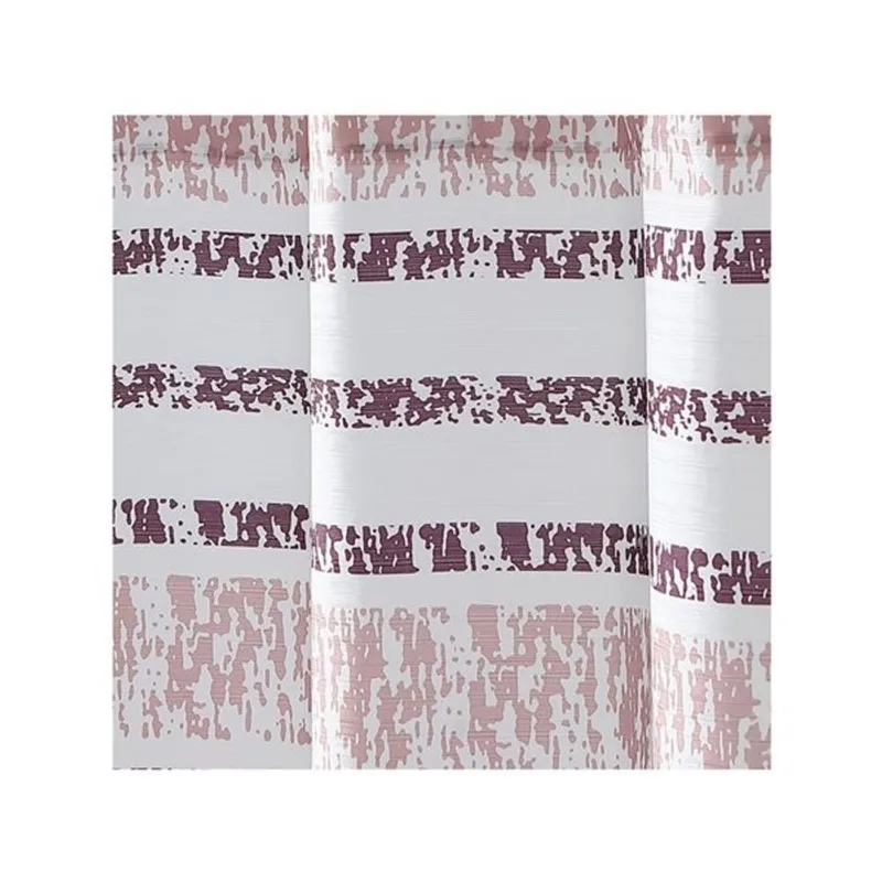 Swift Home 72-in x 70-in Polyester Purple Stripe Shower Curtain
