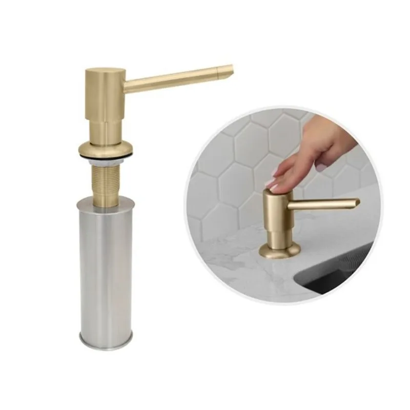 Stylish Gold Kitchen Sink Soap Dispenser - 240-ml