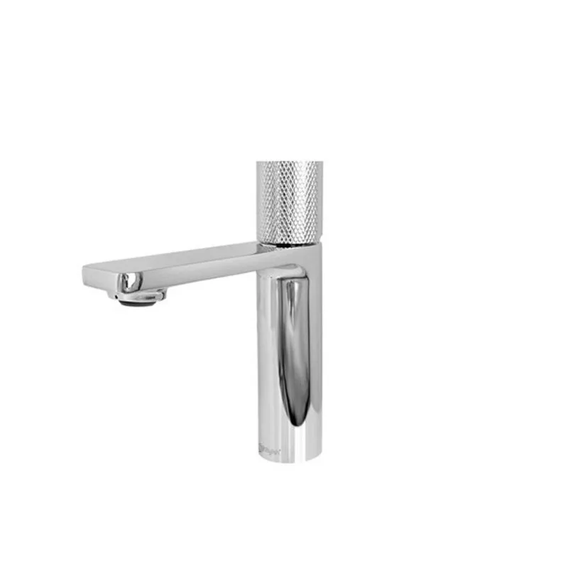 Stylish Single Handle Modern Bathroom Faucet Basin Sink Faucet in Polished Chrome Finish