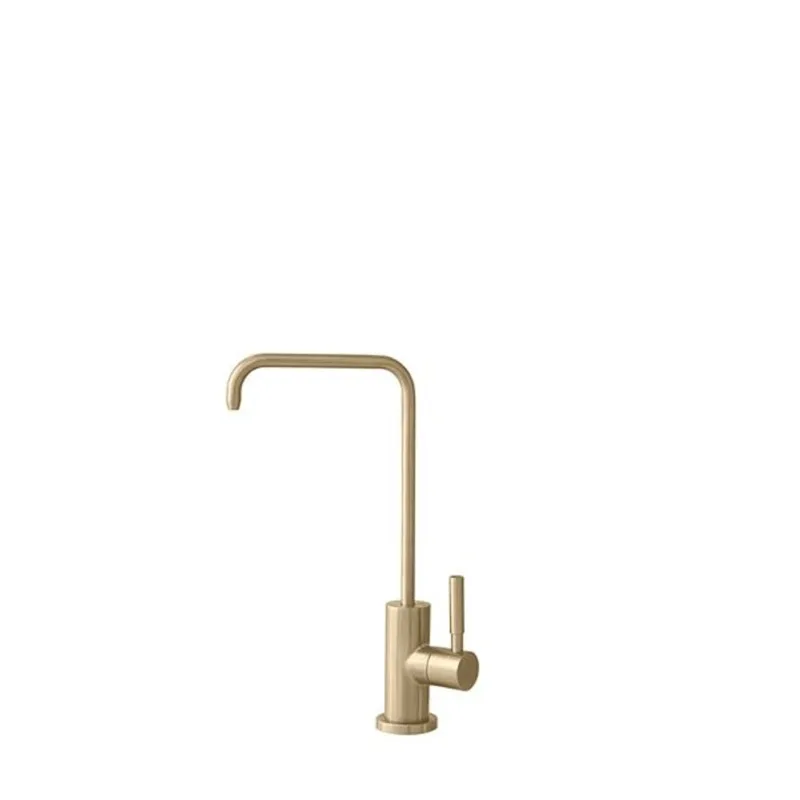 Stylish Brushed Gold 1-Handle Cold Water Stainless Steel Drinking Water Tap Faucet