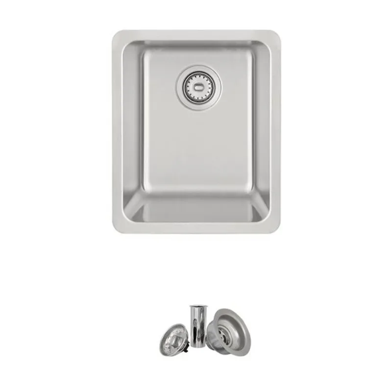 Stylish 15-in Single Bowl Dual-Mount Stainless Steel Kitchen Sink