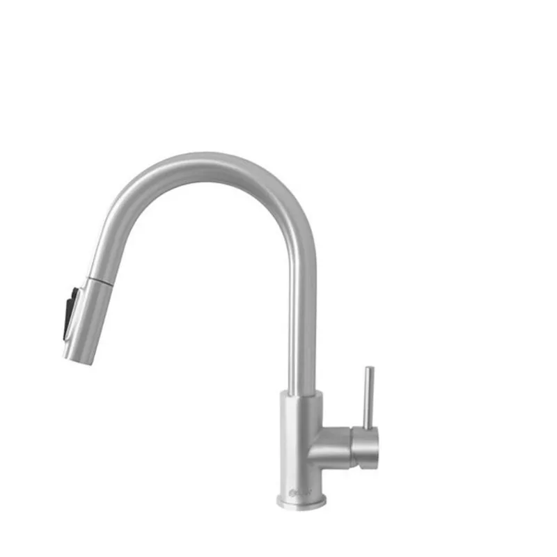 Stylish Modena 14-in H Stainless Steel Single-Handle Pull-Down Kitchen Faucet