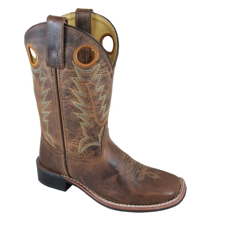 Smoky Mountain Kids Jesse Sq Toe Boots Brown/Brown / 6.5