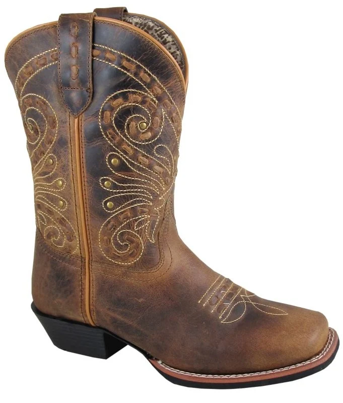 Smoky Mountain Ladies Shelby Boots Brown Waxed Distress / 5.5W