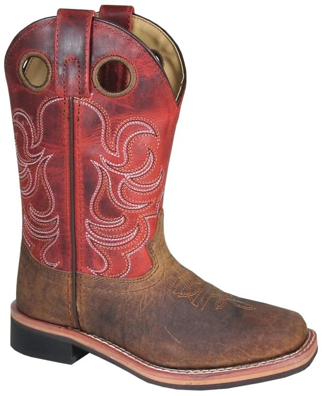 Smoky Mountain Kids Jesse Boot Brown Distress/Turquoise / 12.5