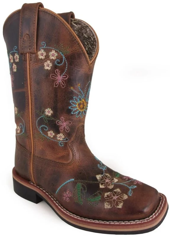 Smoky Mountain Youth Floralie Brown Boots Brown / 7