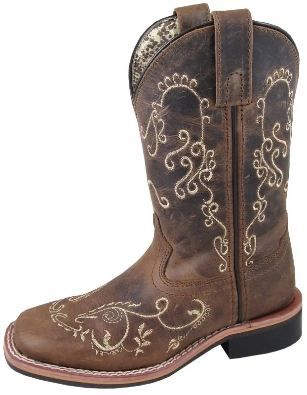 Smoky Mountain Childrens Marilyn Brown Boots Brown Waxed Distress / 2