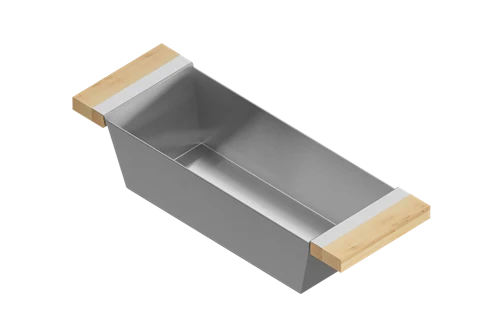 Julien - Bin for 17 inch sink, maple handles, 6X18X4-1/4