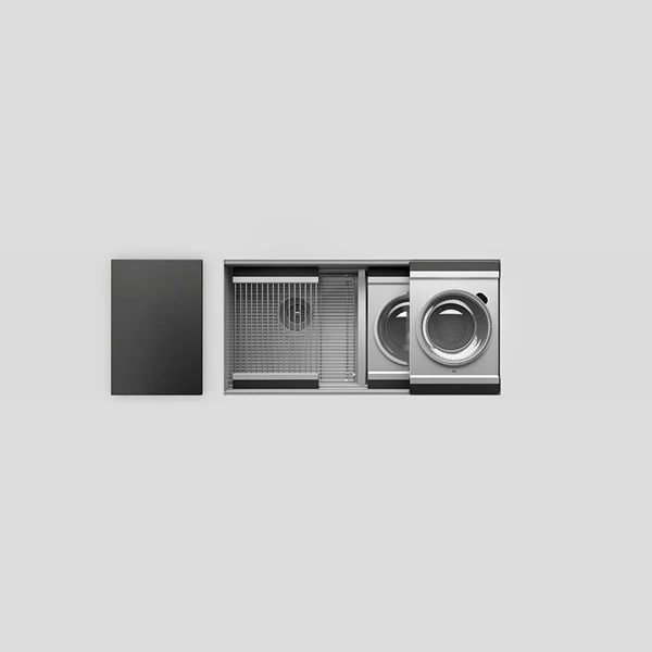 Julien - Smartstation Undermount Double-Bowl Workstation Kitchen Sink with Composite Accessories, L18x17x10 R18x17x10