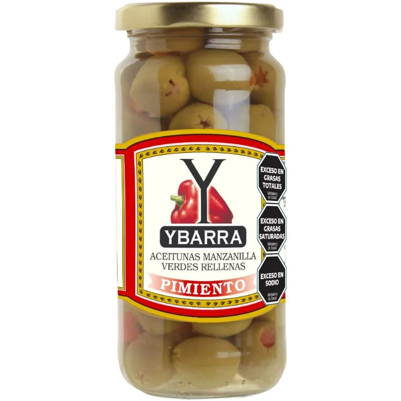 Aceitunas Ybarra rellenas con pimientos 142 g.