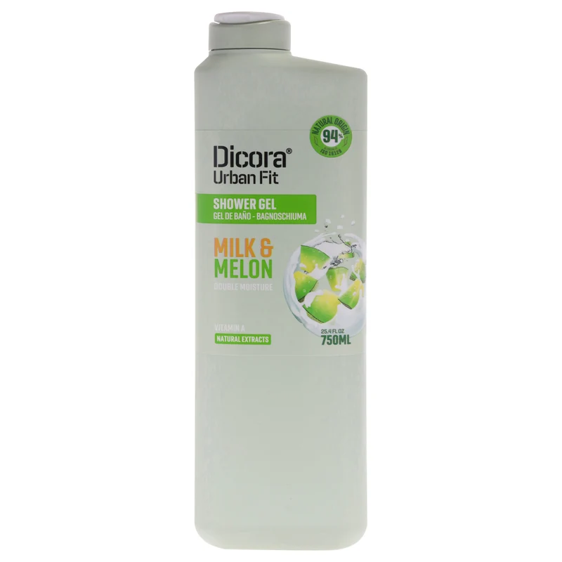 Dicora Urban Fit Nourishing Shower Gel - Milk and Melon by Dicora Urban Fit for Unisex - 25.4 oz Shower Gel 25.4 oz