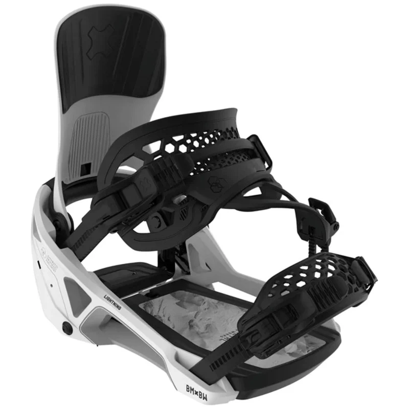 Bent Metal Lightning Supermatic Snowboard Bindings 2026 White / L