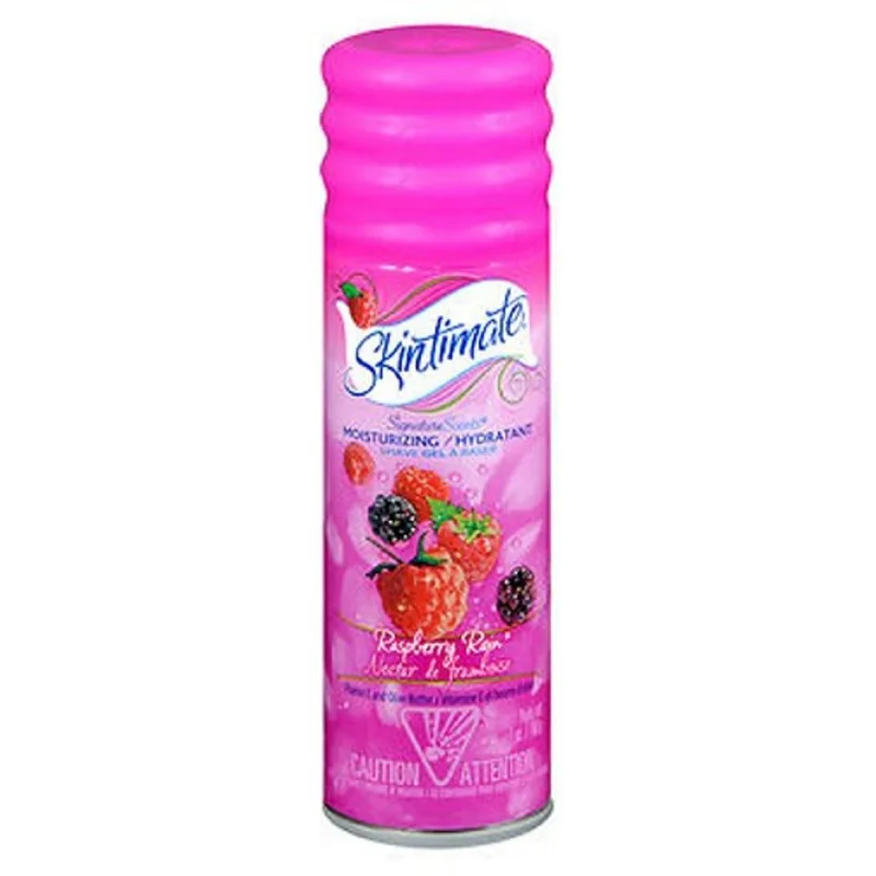 Gel De Barbear Skintimate Signature Scents Framboesa Chuva 7 Oz Da Skintimate (pacote Com 4)