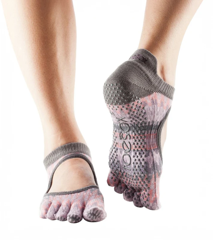 Toesox Bellarina Full-Toe Yoga Grip Socks Siren / S