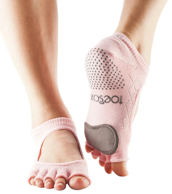 Toesox Plie Yoga & Dance Pad Fishnet Kiss / S