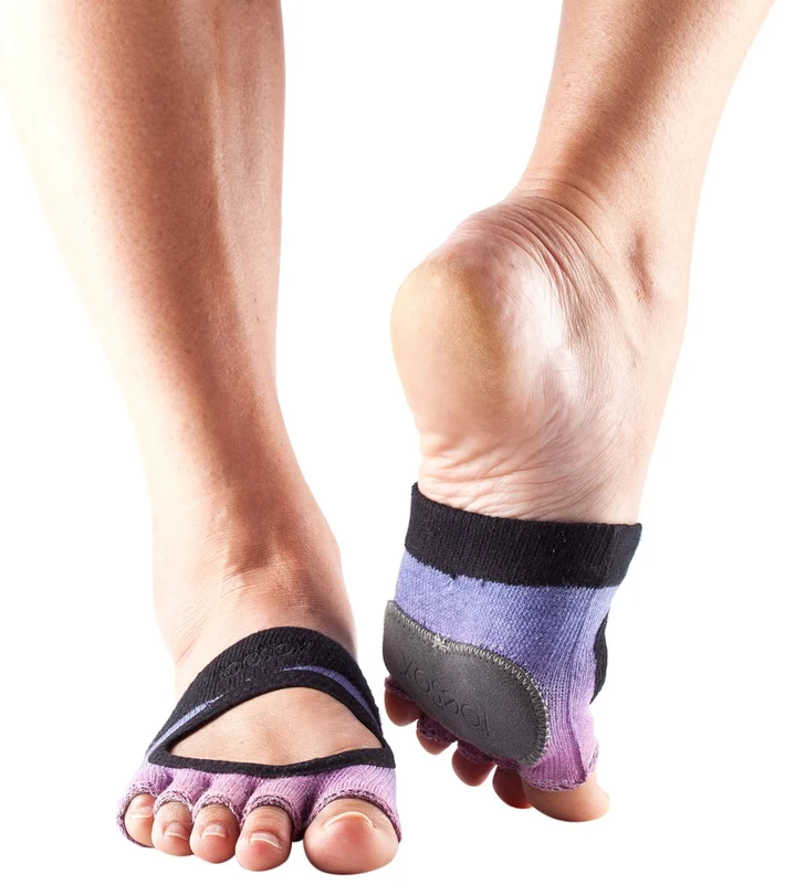 Toesox Releve Half-Toe Yoga Grip Socks Isla / S