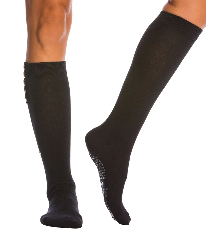 Tavi Stella Knee High Barre Grip Socks Ebony / S