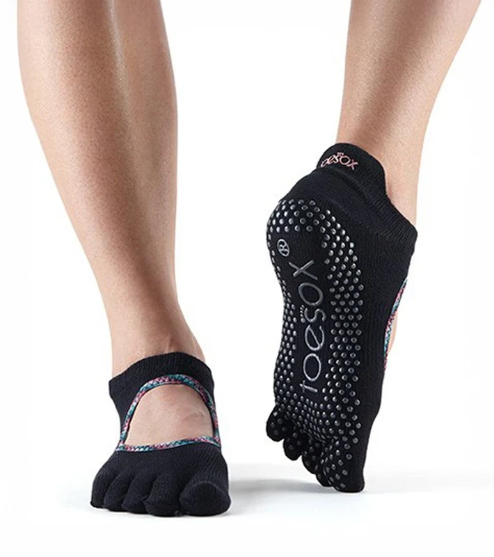 Toesox Bellarina Full-Toe Yoga Grip Socks Tango / M
