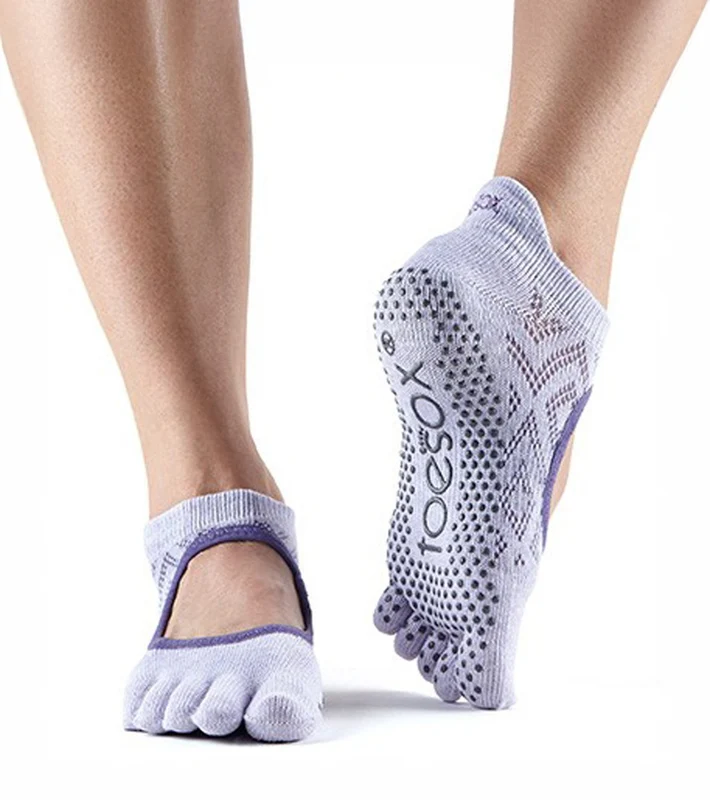 Toesox Bellarina Full-Toe Yoga Grip Socks Diamond Lotus / M
