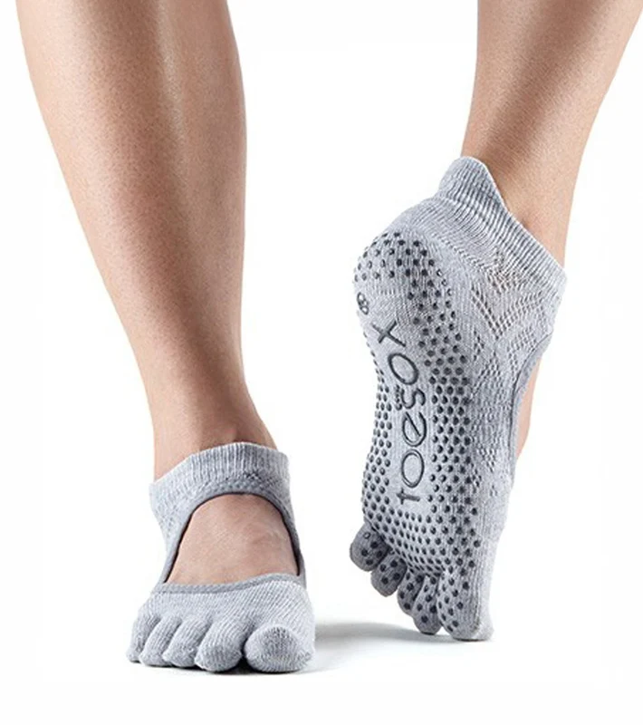 Toesox Bellarina Full-Toe Yoga Grip Socks Diamond Willow / S