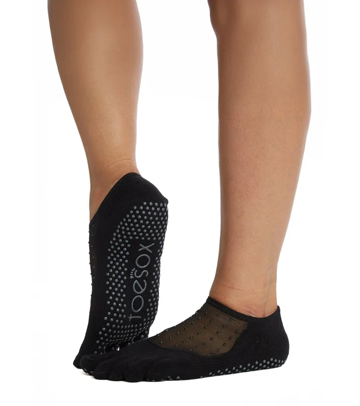 Toesox Luna Full-Toe Yoga Grip Socks Pitch / M