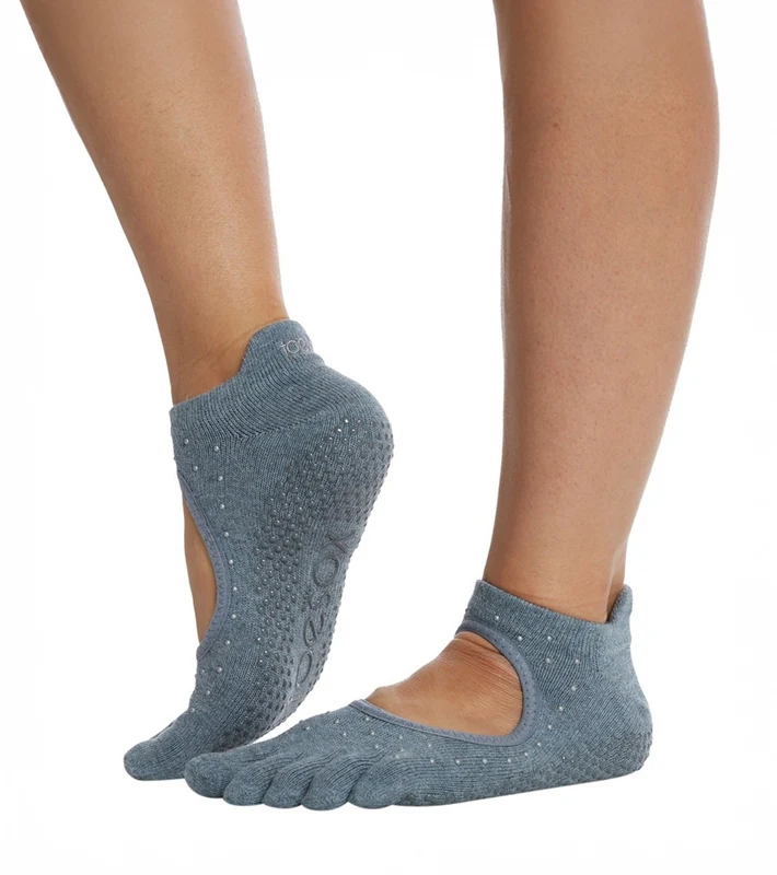 Toesox Bellarina Full-Toe Yoga Grip Socks Baltic / S