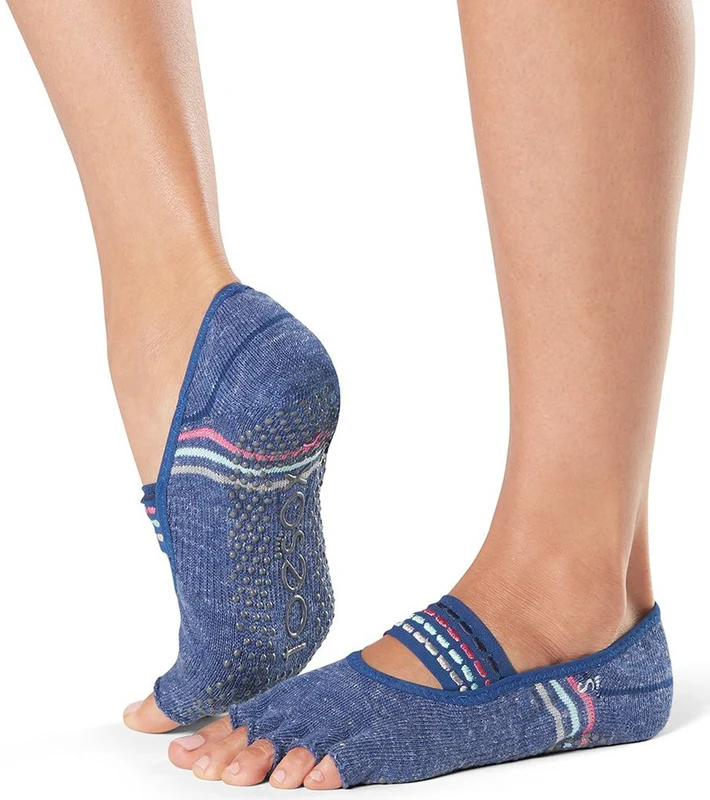 Toesox Mia Half-Toe Yoga Grip Socks Jock / S