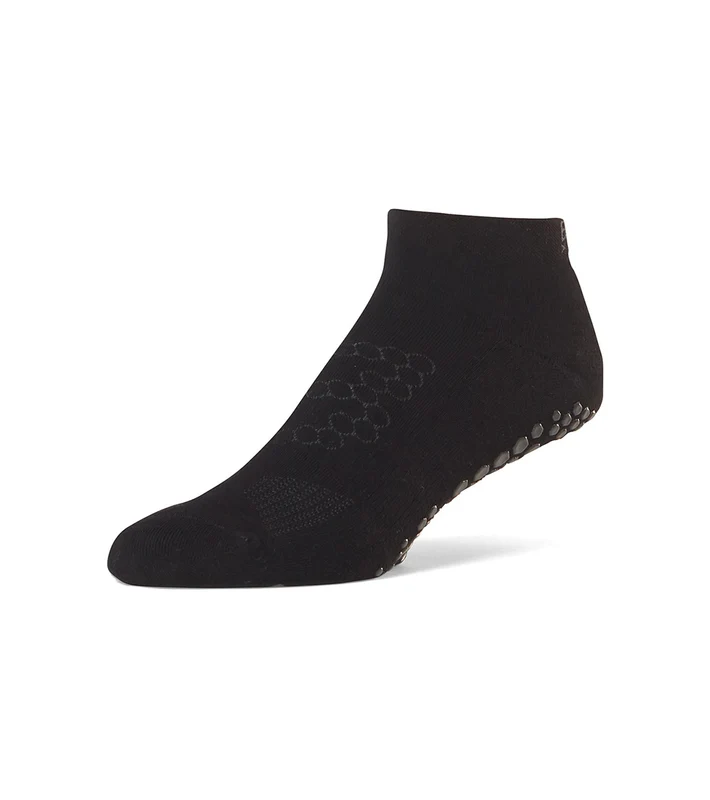 BASE 33 Unisex Low Rise Yoga Socks Black / L