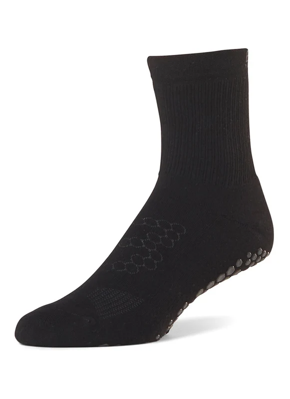 BASE 33 Unisex Crew Yoga Socks Black / S