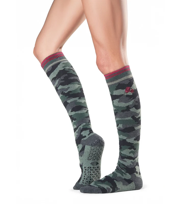 Tavi Jane Knee High Barre Grip Socks Fierce / S