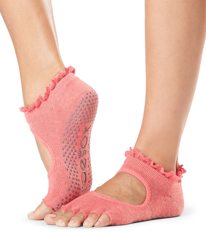 Toesox Bella Half-Toe Yoga Grip Socks Hymn / M