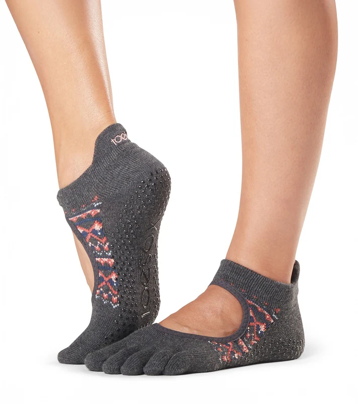 Toesox Bellarina Full-Toe Yoga Grip Socks Sundown / M