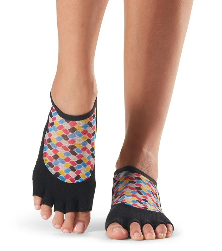 Toesox Luna Half-Toe Yoga Grip Socks Tourist / S