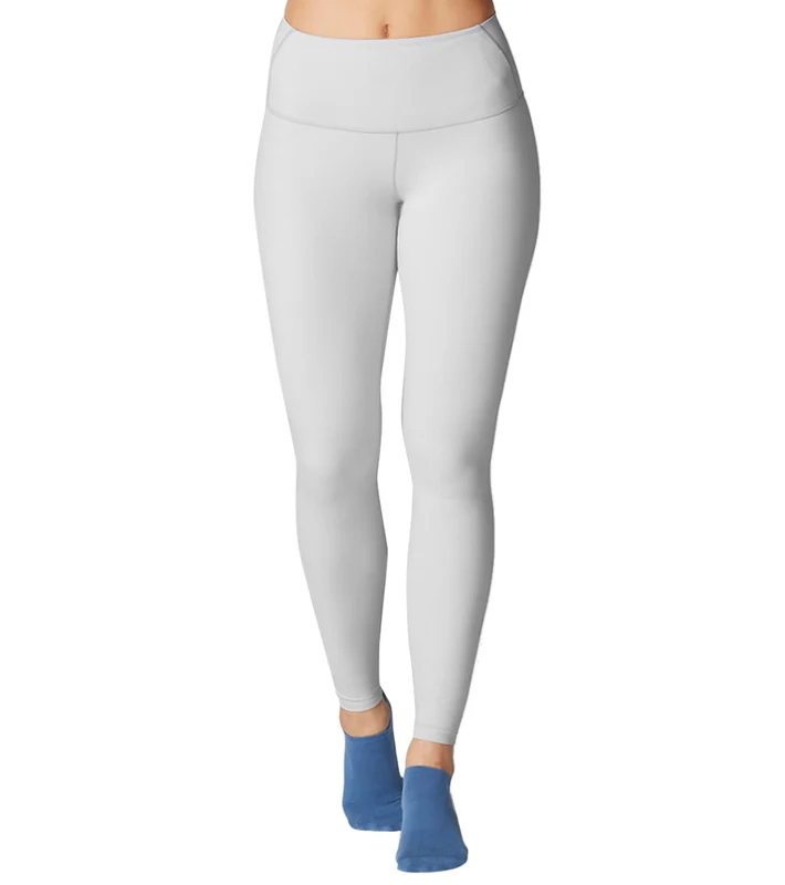 Tavi High Waisted Yoga Leggings Light Grey / L
