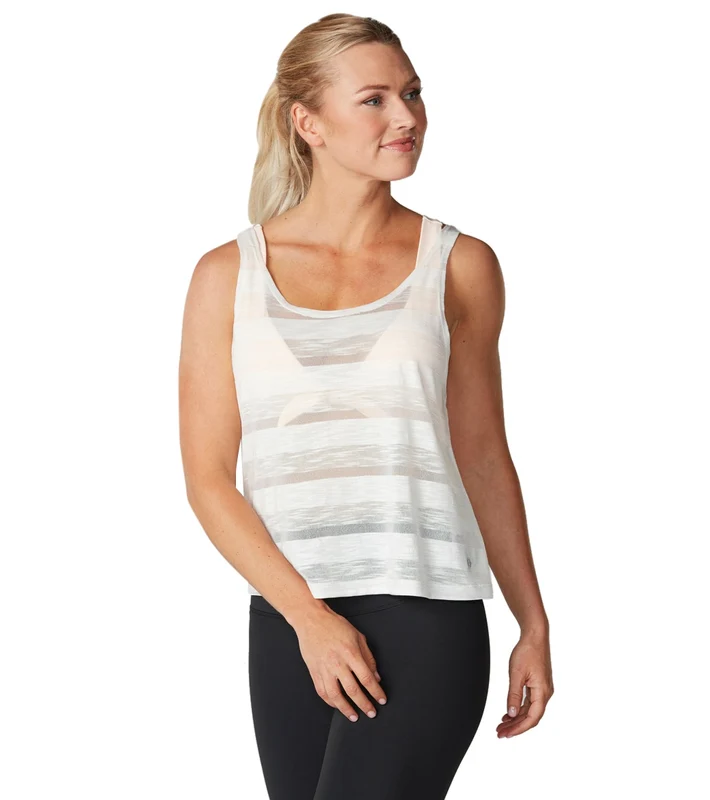 Tavi Scoop Neck Yoga Tank Salt Stripe / L