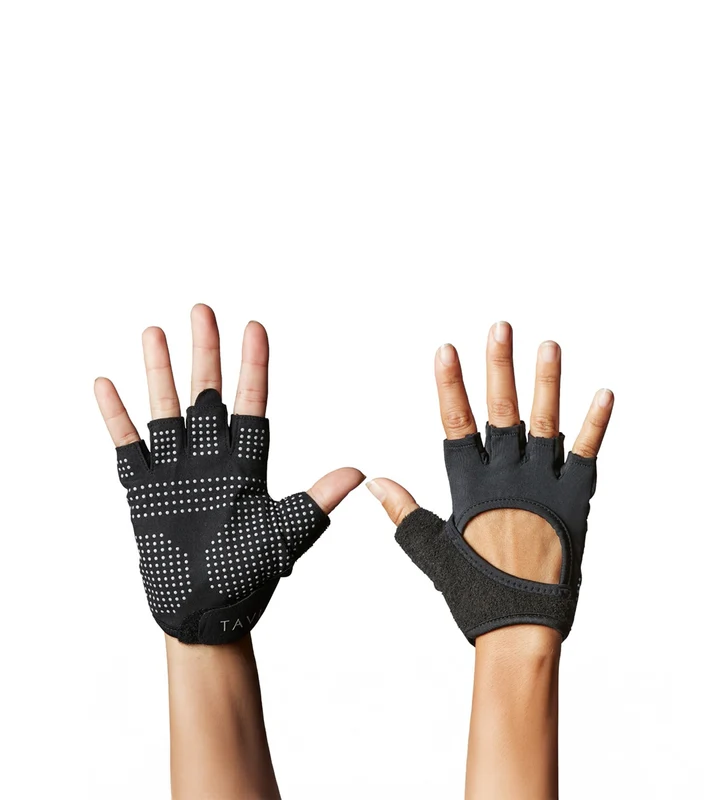 Tavi Half Finger Grip Gloves Ebony / M