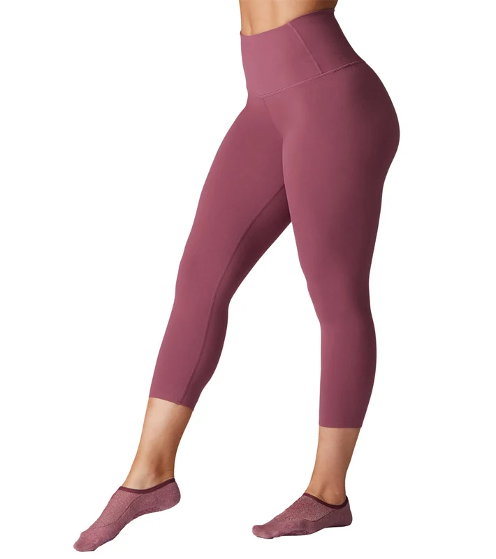 Tavi High Waisted Crop Yoga Leggings Garnet / S